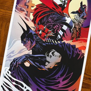 SPAWN + BATMAN Fine Art Print