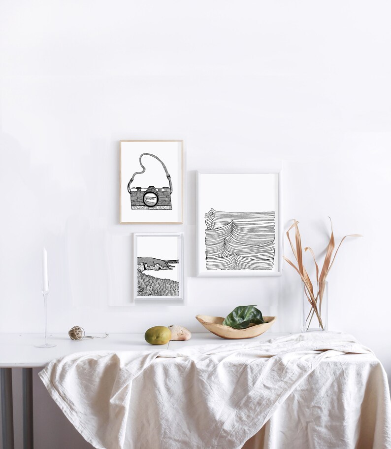 Printable Camera Drawing Film Camera Print Gifts for Etsy