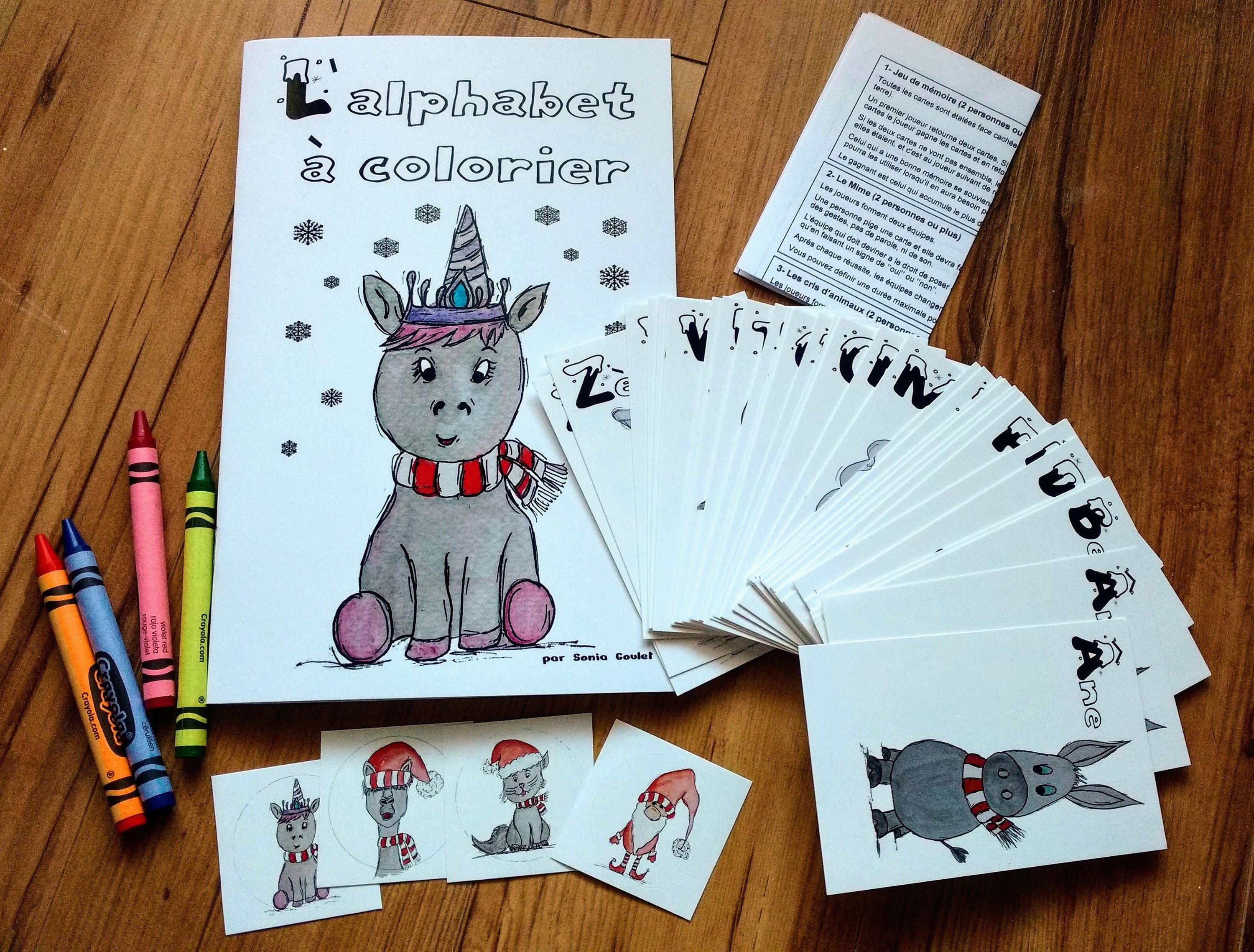 Combo Coloring Book And Multi Games To Learn The Alphabet And Etsy