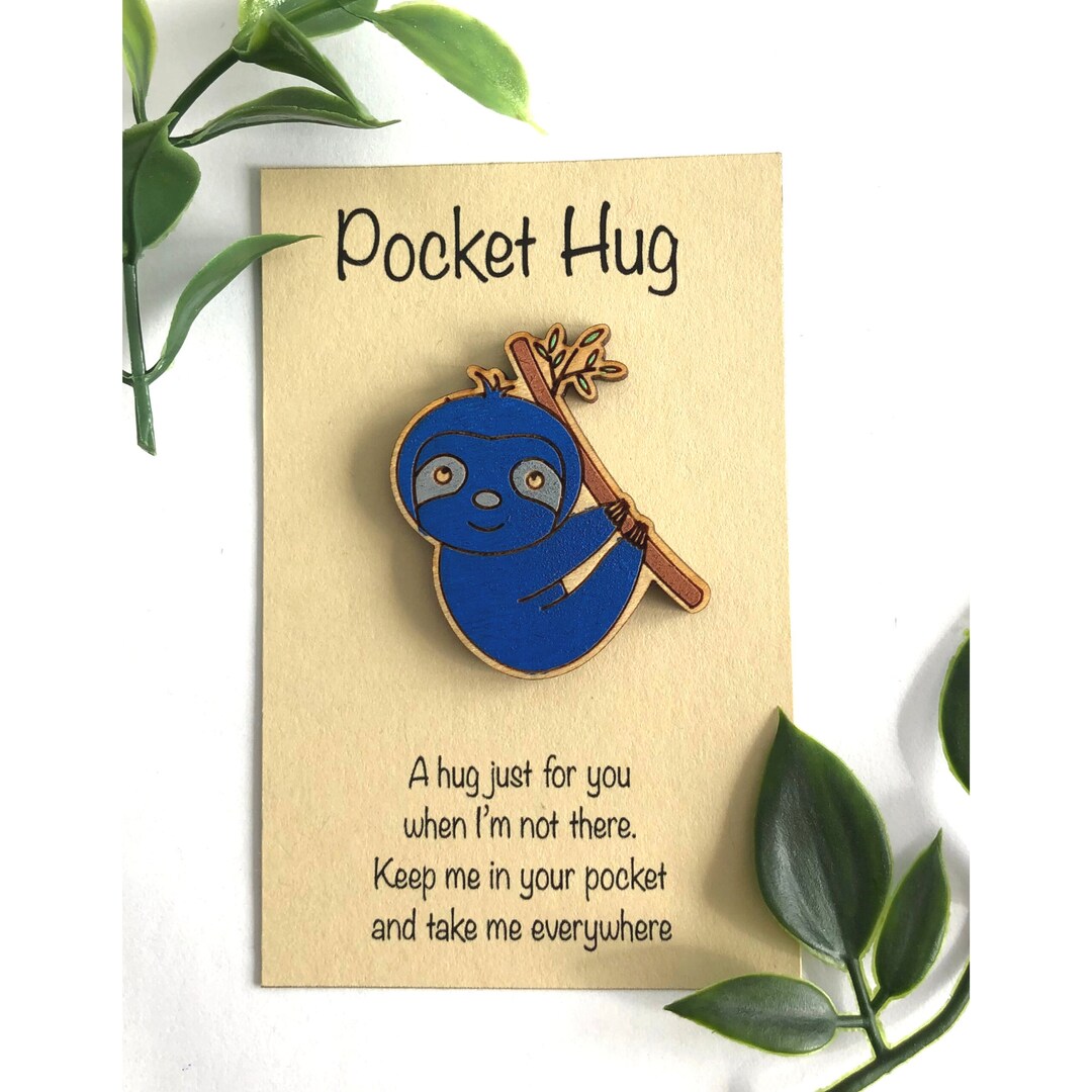Pocket Hug, Sloth Pocket Hug, Zen Pocket Hug, Sloth Etsy