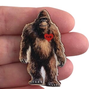 Sasquatch, Big Foot, Big Foot Pocket Token, Sasquatch Pocket Token, Personalized Card Stock, PnW Gift, WA, Florida, Ca Gift Idea