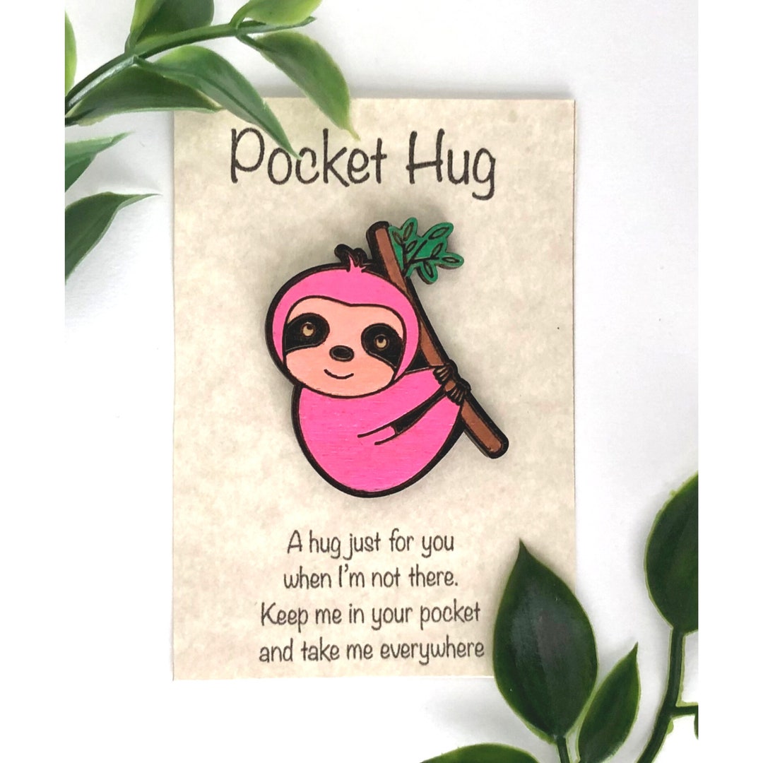 Pocket Hug, Sloth Pocket Hug, Sloth Etsy