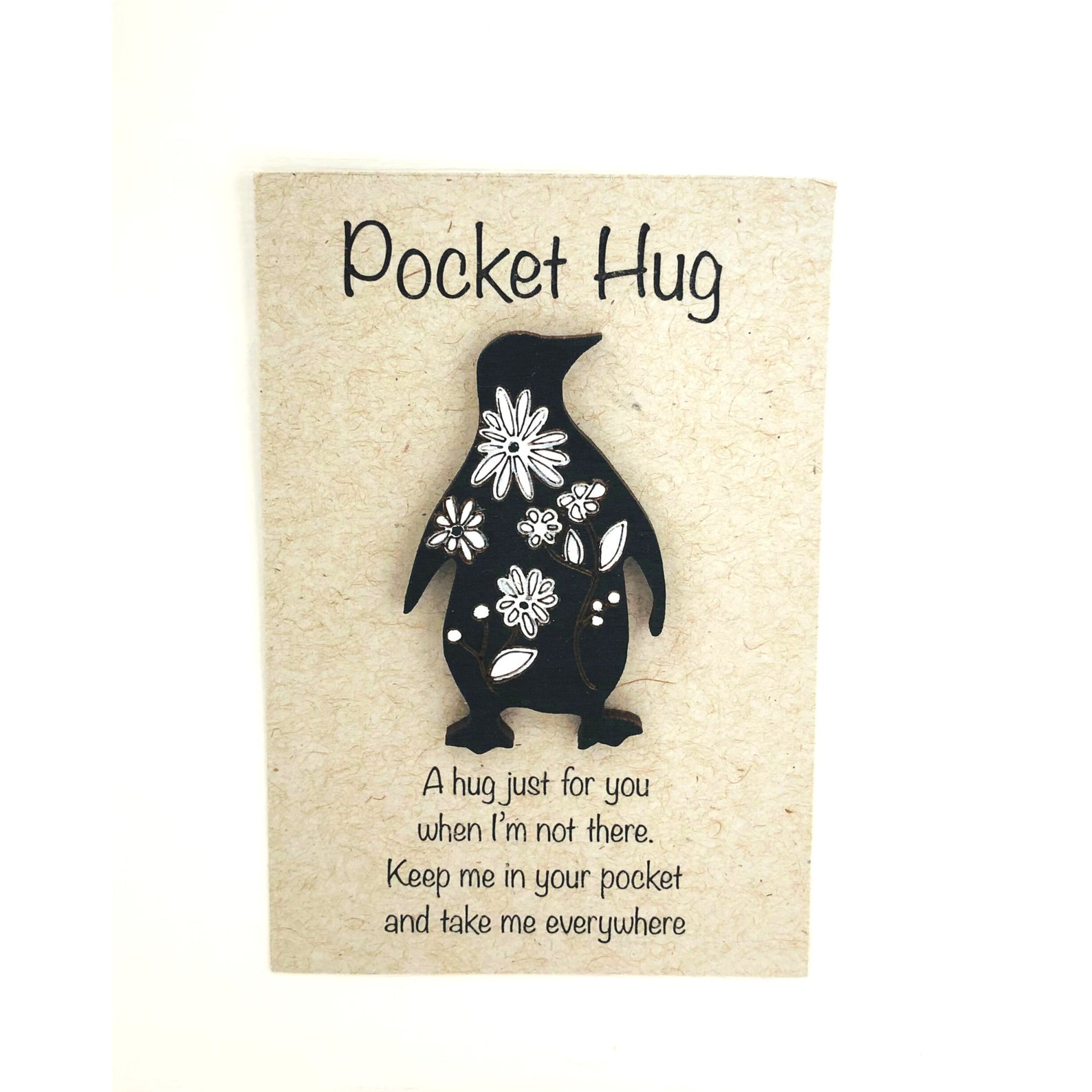 Pocket Hug Penguin Pocket Hug Penguin Pin Penguin Brooch Etsy