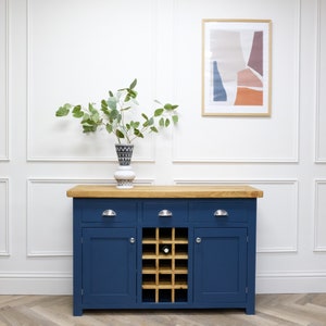 Rustic sideboard with sales wine rack