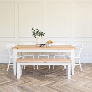 8 seater white dining table and chairs top