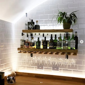Reclaimed Wood Made to Measure Chunky Kitchen Shelves With