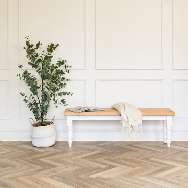 Rustic Farmhouse Bench - Reclaimed wood - Handmade - Kitchen - Dining - Garden - shabby chic