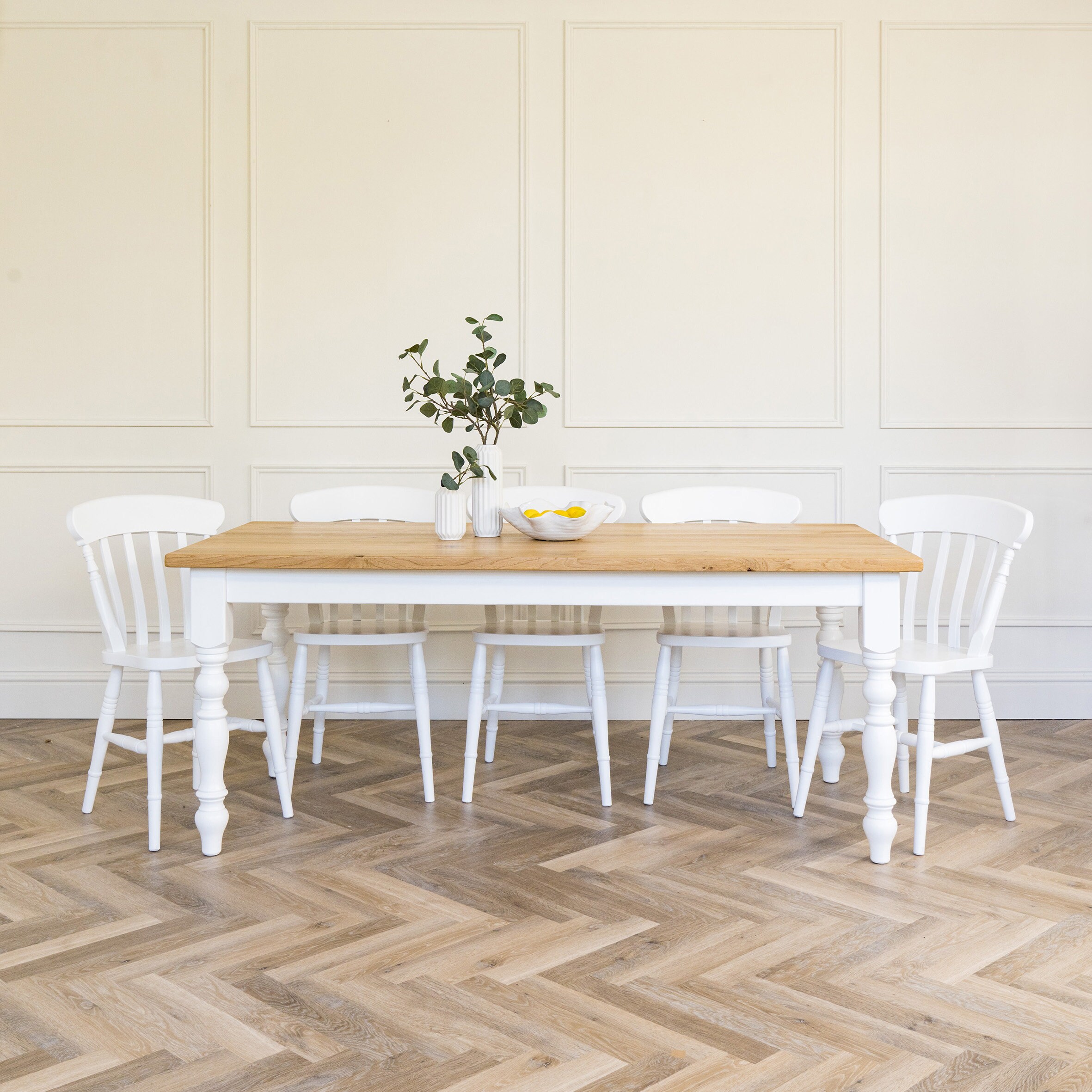 Oak farmhouse kitchen sale table