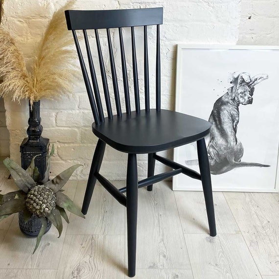 Stick Back Scandi Dining Chair Painted, Contemporary Oak Dining Chairs Uk