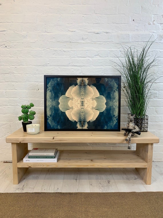 Rustic tv table stand discount
