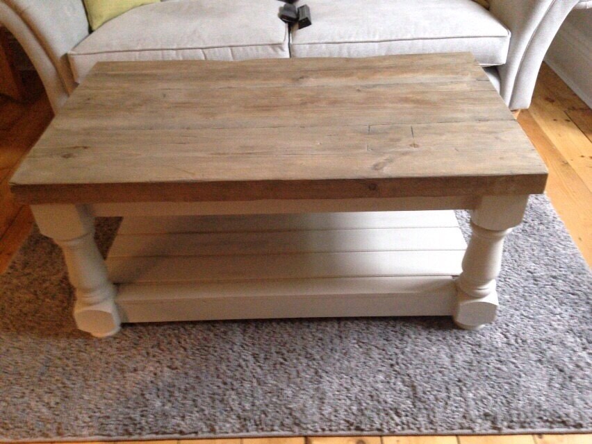 Rustic Coffee Table With Thick Reclaimed Wood Top And Lower Uk Rustic Coffee Table With Thick, Thick Wood Top Coffee Table