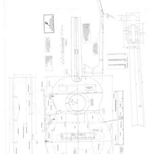 Contreras Classical Guitar Plans   -  Full Scale PLANS  to make this  Guitar - digital download   in PDF format