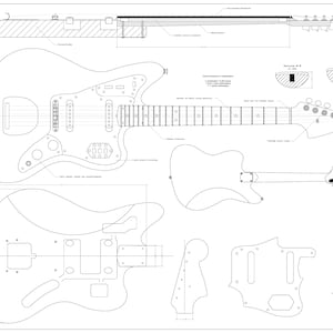 Fender Jaguar guitar PLANS  to make this guitar