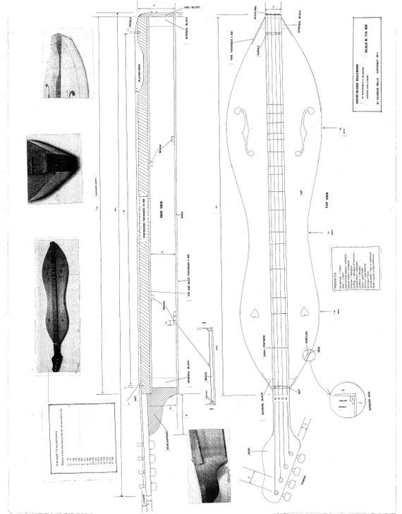 Mountain Dulcimer Plans