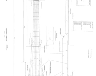 Martin backpacker voyage guitare PLANS pour faire cette guitare