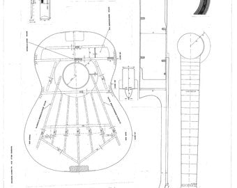 Friederich Classical Guitar PLANS  to make this guitar - digital download   in jpeg format