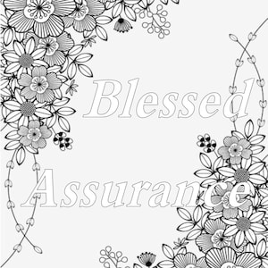 Inspirational coloring book - Spiritual Virtues   -  digital download