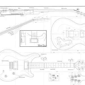 PRS electric  guitar PLANS  to make this guitar