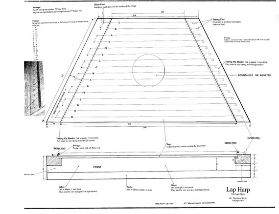 Lap harp plans deals