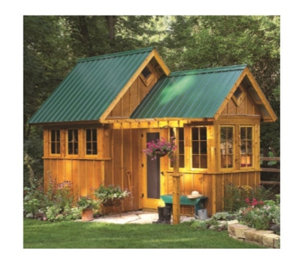 How to Make Garden Shed 8 by 9 Plans Wood Working Digital Etsy