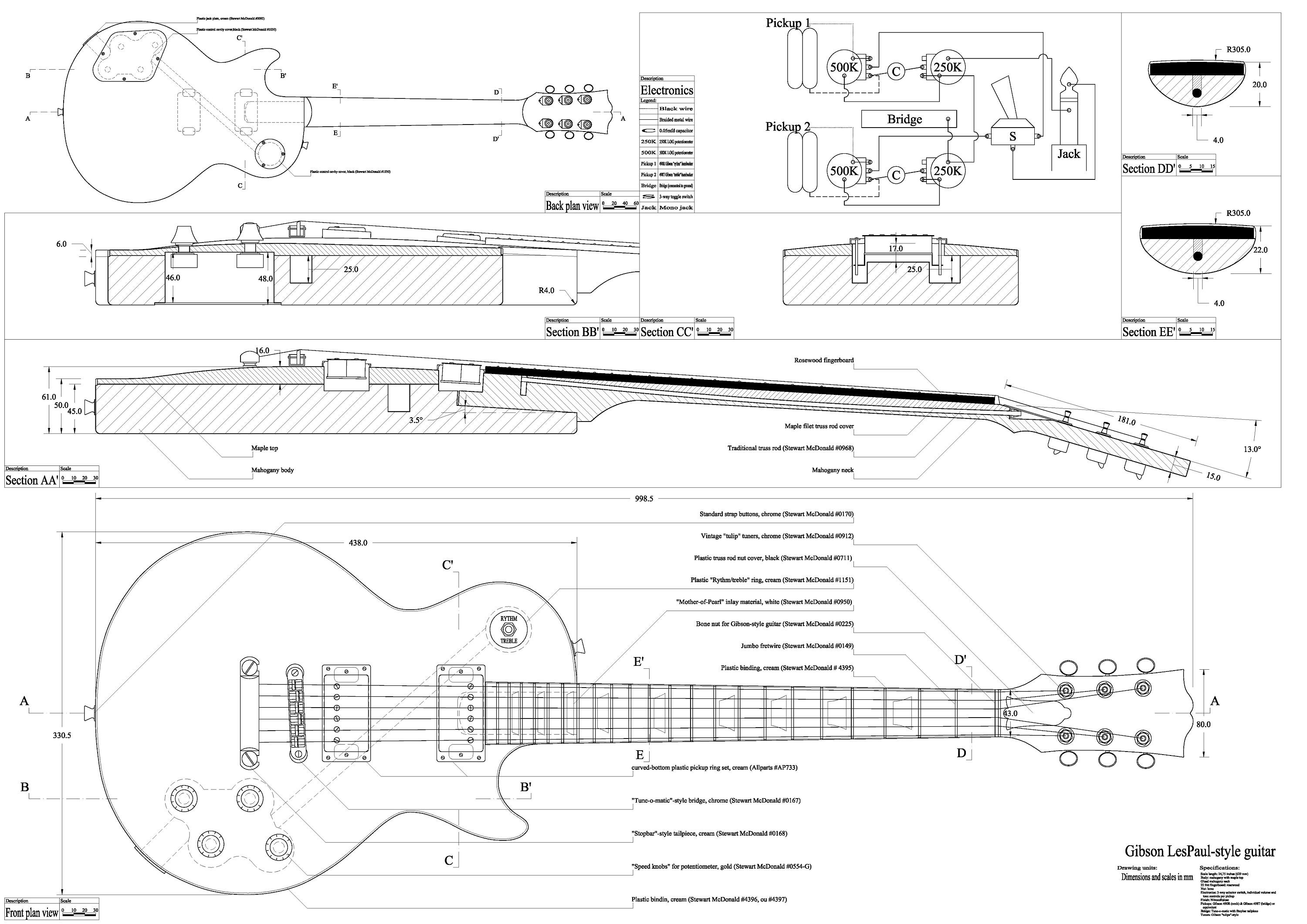 Размеры электрогитары. Чертежи гитары Гибсон лес пол. Чертеж гитары les Paul. Чертежи гитары Gibson les Paul. Гибсон лес пол чертеж.