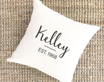 Farmhouse Pillow Cover | 50th Anniversary Gift for Couples | Modern Farmhouse Decor | 5th Anniversary | Outdoor Pillows | Gifts for Parents