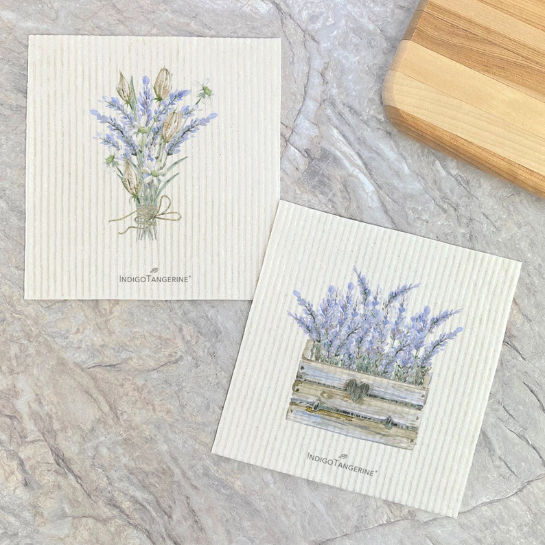 Indigo Tangerine Dish Cloth - Thumbnail 3