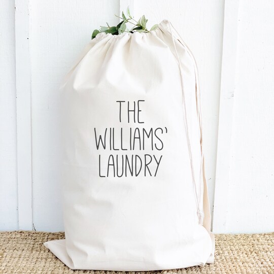 Personalized Family Laundry Bags