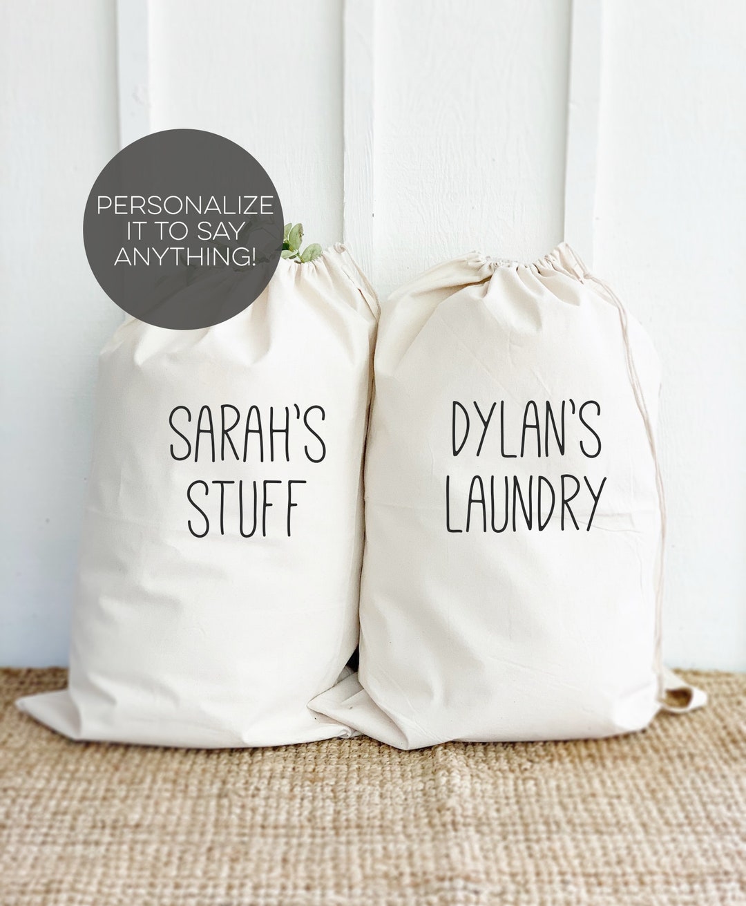 Personalized Laundry Bags for Kids Summer Camp Bags Dirty