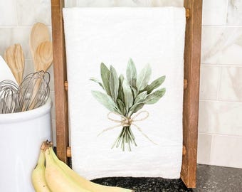 Bundle of Sage - Customizable Cotton Tea Towel
