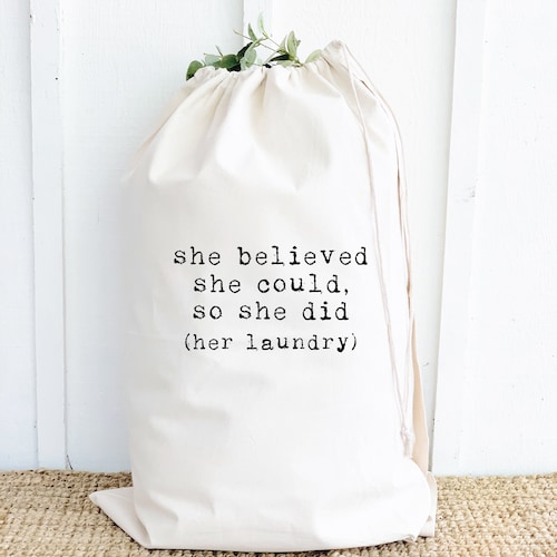 heavy duty canvas laundry bolsa