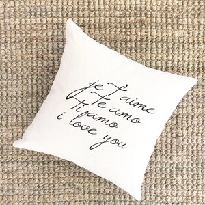 I Love You Pillow | Anniversary Gift Fiance | First Anniversary Ideas | Anniversary Pillow | 1st Anniversary Gifts | Gift for Fiance Home