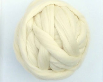 Merino by the Pound - White Merino Wool - Wool for Spinning - Wool Roving - Wool For Wet Felt - Arm Knitting - Chunky Yarn - Giant Blanket