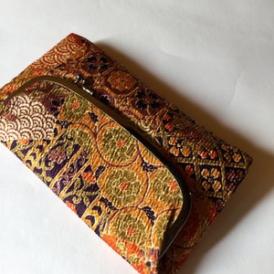 Vintage 50’s Flowered Silk Cocktail Bag Evening Bag Pochette