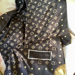 lv print scarf for women