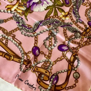 Vintage Auth Brandname Pierre Cardin Silk Scarf