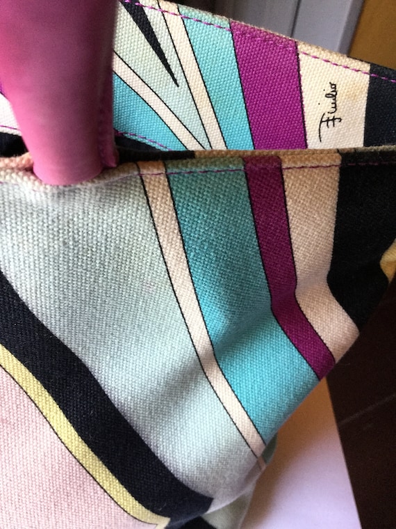Vintage 1970 Emilio Pucci bag Tapestry Bag