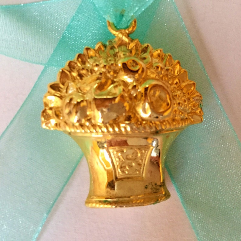 Victorian Flower Basket Silvergilt Pendant Victorian Jewels Etsy