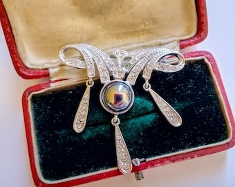 Antik jugend silverbrosch
