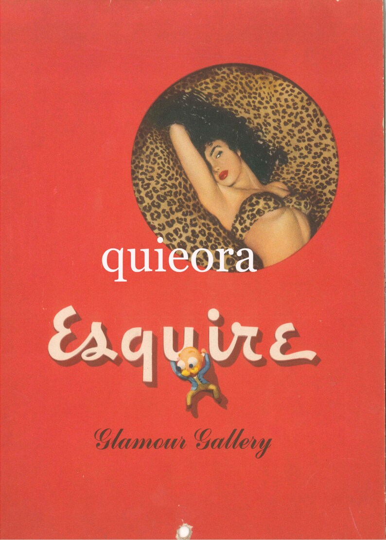 1950 Pin Up Instant Download Esquire Calendar Pin Up January Etsy