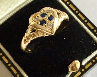 Antiques Sweetheart 10CT 10K Gold Ring