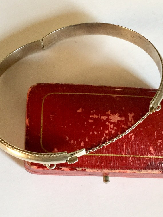 Antiques Edwardian Silver Bangle Bracelet - image 7