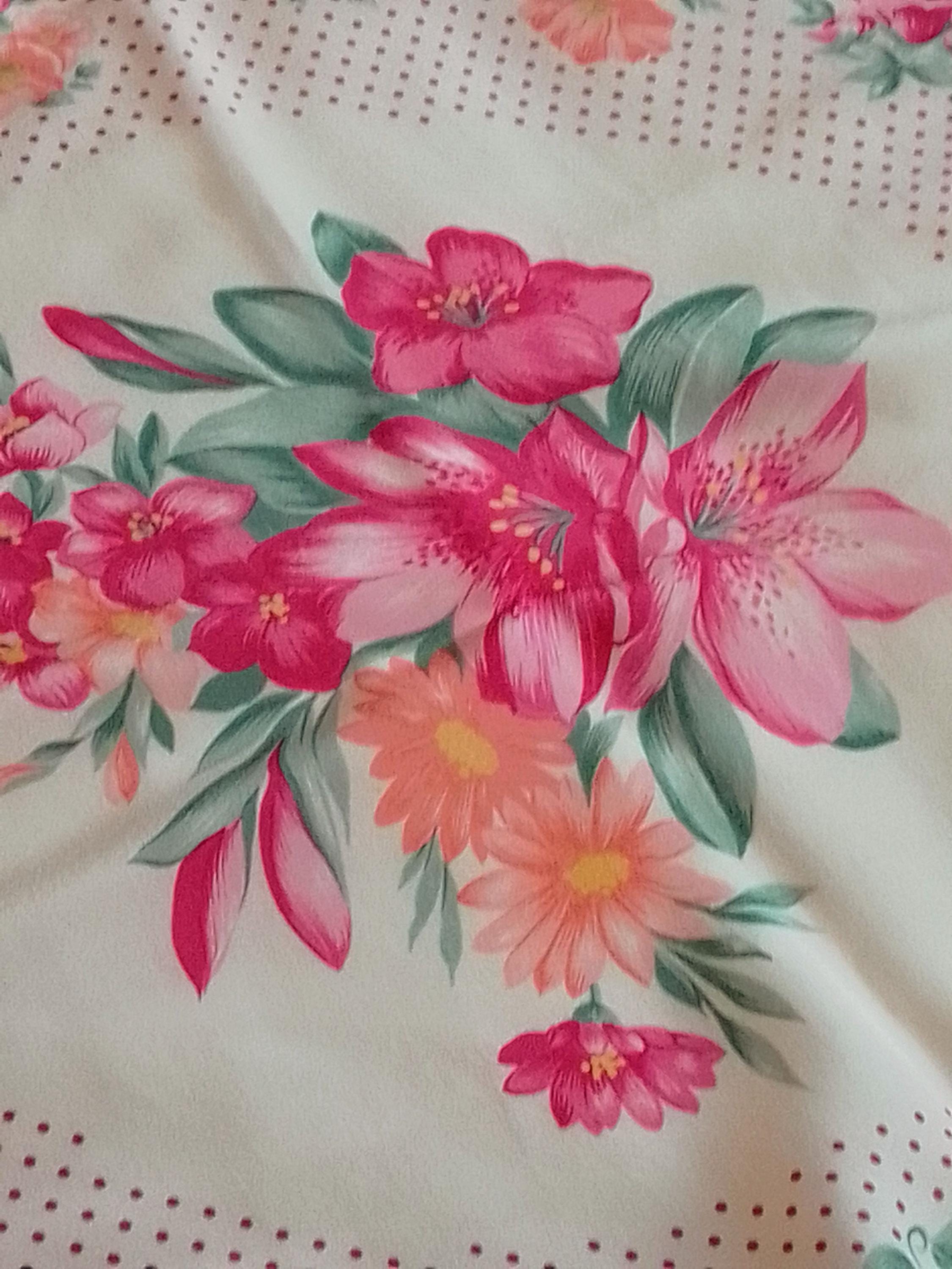 Foulard Roberto Capucci Authentique En Soie 100% - Motif Floral Vintage - Occasion