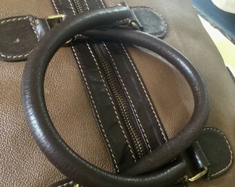 Porte Vêtements De Voyage Trussardi En Cuir Bleu – Sac Housse Indumenti Italia