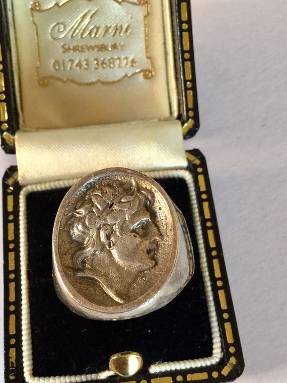 Antiques Edwardian Silver Cameo Ring