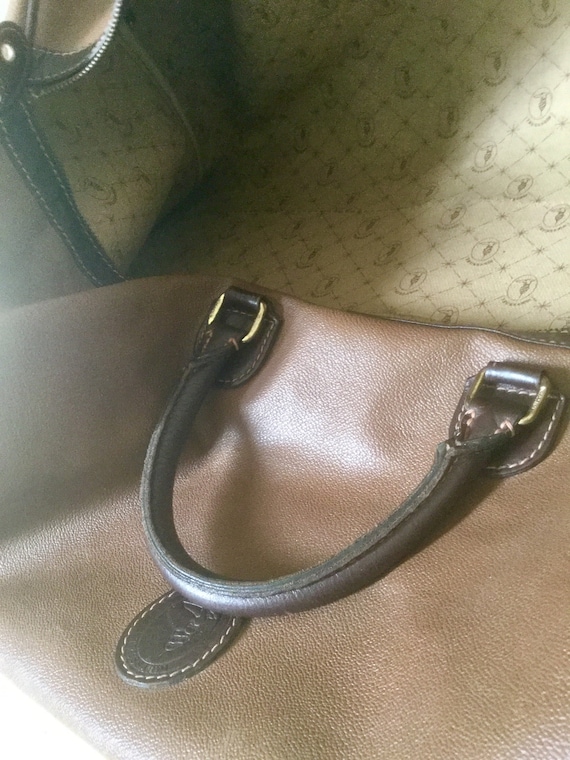 Vintage Auth Brandname Trussardi Brown Crespo Travel Bag - Etsy Vintage Auth Brandname Trussardi Brown Crespo Travel Bag - Etsy