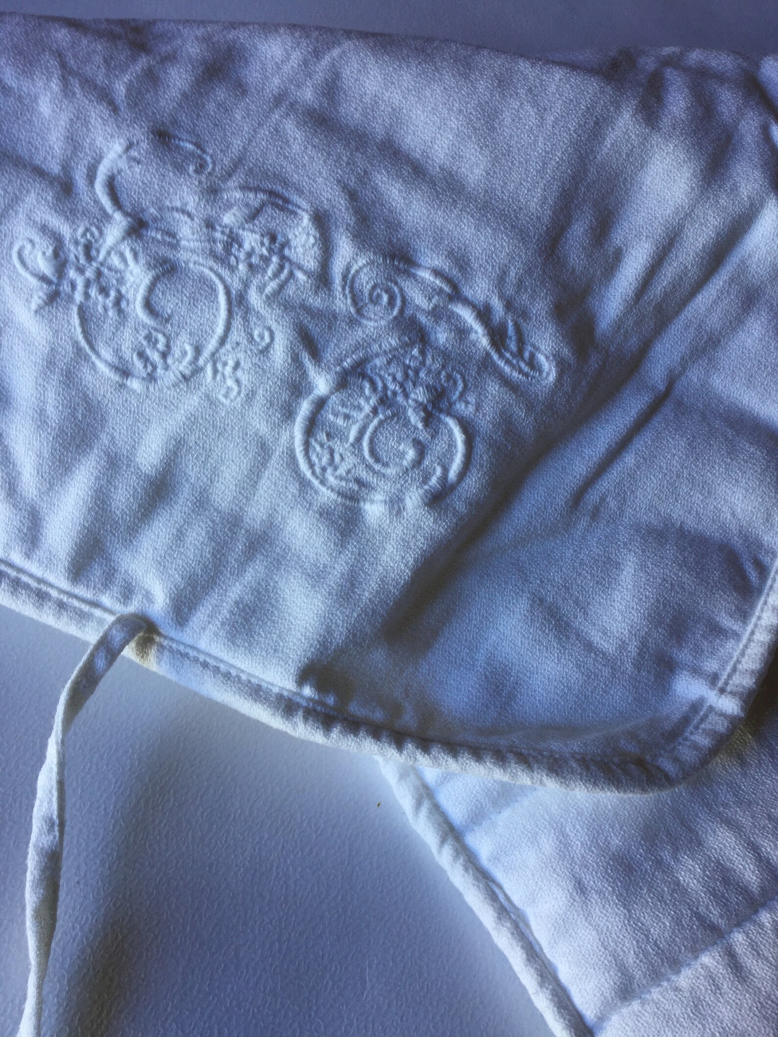 Vintage Watches Travelling Box Cotton Embroidered Monogram T C Etsy