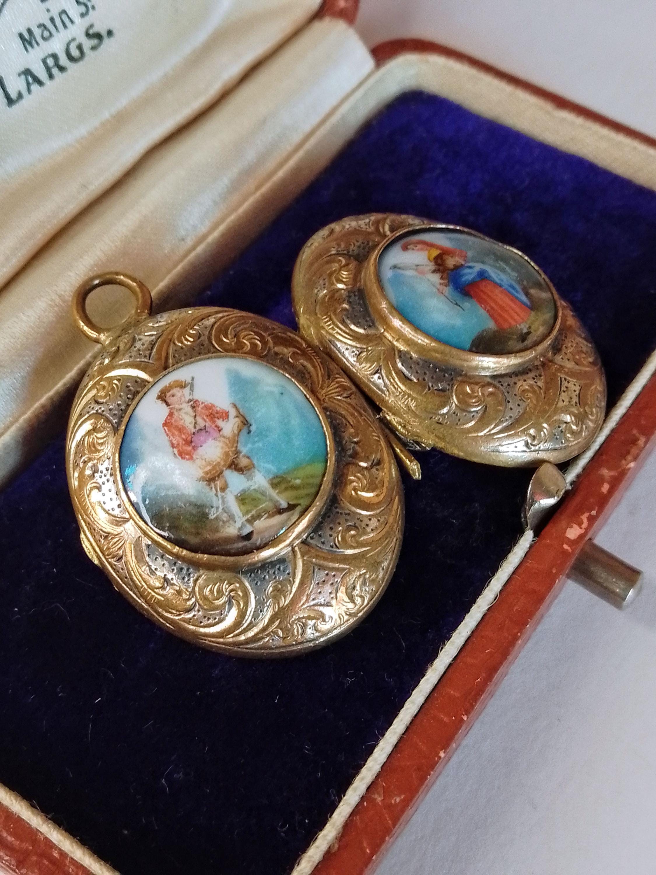 アンティーク ビクトリア朝 グランド ツアー ミニチュア フォト