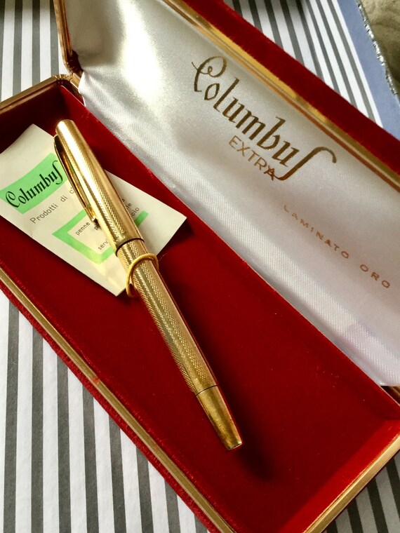 Office Home & Living Paperweights Vintage 1950s Columbus Gold Plated