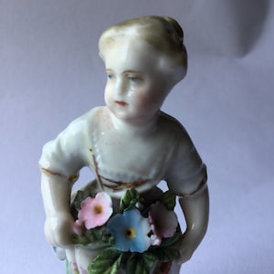 Antiques Victorian Porcelain Spring Figurine 1800